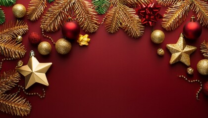 Merry Christmas and happy New Year background, golden theme, decoration background