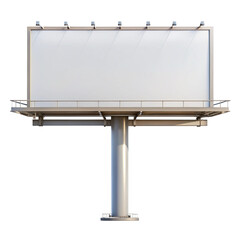 Obraz premium blank billboard on a white background