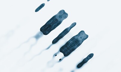 abstract blue shpaes background