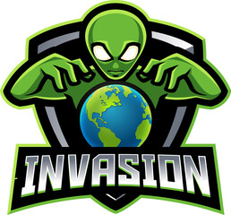 Alien invasion esport mascot