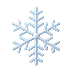 Fototapeta premium snowflake on white background