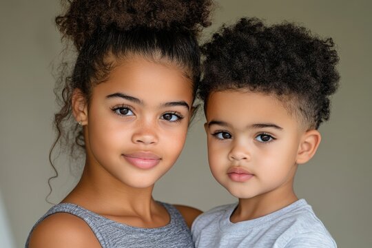 An older sibling giving supportive advice to a younger sibling about school challenges