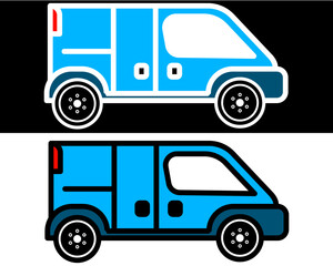 Family van car illustration ideal for transportation needs, showcasing comfort, safety, and efficiency. Perfect for modern family travel