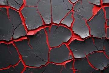 Dark abstract background with cracked textures and subtle red highlights, evoking a dramatic and somber mood