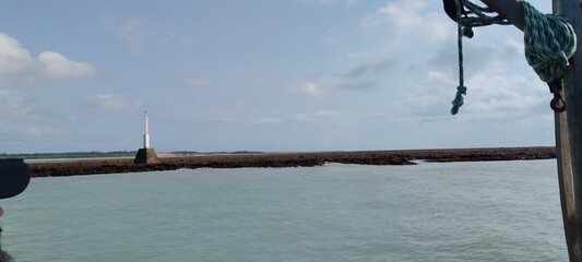 beach brazilian coast sea atlantic ocean sunny day natural beauty bahia brazil holidays