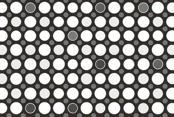 Repeating pattern of dots in various sizes Simple and versatile