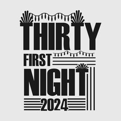 Thirty First Night SVG Cut file