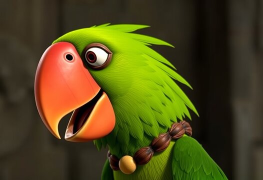 Iago Squawk and complain as Jafar's loudmouthed parrot with gree