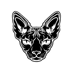 spinx cat vector drawing.eps