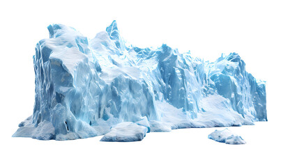 Obraz premium Massive iceberg isolated on white background 