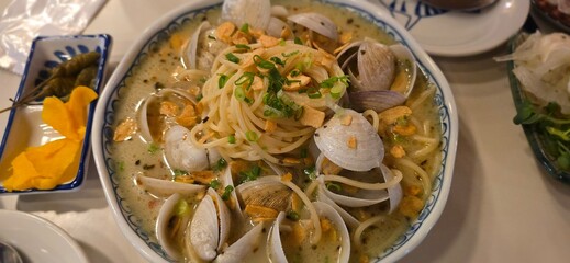 Pasta with clams