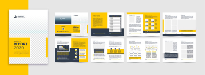 16 Pages Corporate Annual Report Template is the best suitable for your company. This Annual Report template includes lots of graphical table and chart oriented data presentation style, you can e