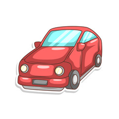 cartoon cute car transportation illustration art