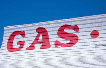 Gas sign