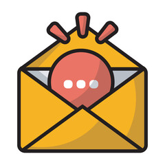 Message Notification Illustration