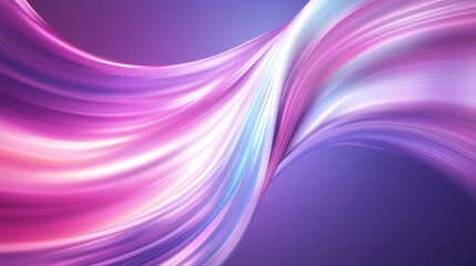 Abstract wave patterns in vibrant shades of pink and blue creating a dynamic flow. Generative AI