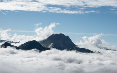 Le Moléson over clouds