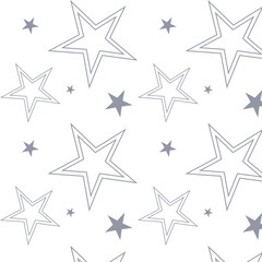Fototapeta premium Smooth color star snowflakes pattern