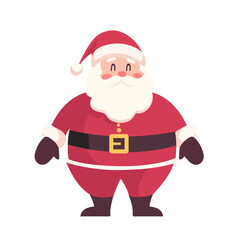Happy Santa claus cartoon character