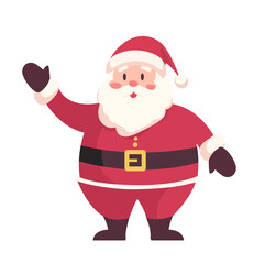 Happy Santa claus cartoon character