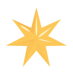 Shiny golden star