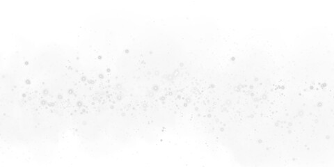 Fantastic white smoke background. Magic white smoke with glitter and small particles of twinkling stars. Fog with luminous particles. White vapor with stardust. Morning fog over land or water surface,