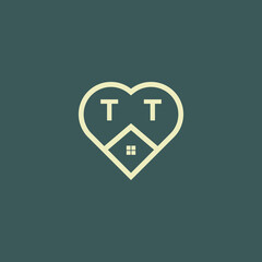 Obraz premium initial letter real estate logo design stock vector