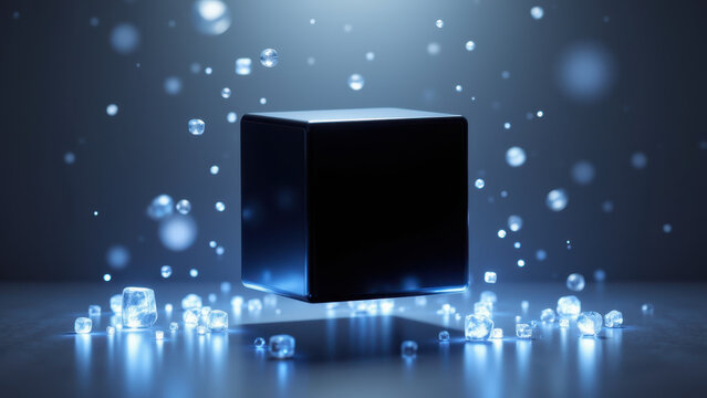 A sleek, futuristic design showcasing a concept related to artificial intelligence or advanced technology.