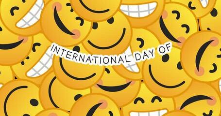 international day of happiness motion video, ideal for international day of happiness celebration