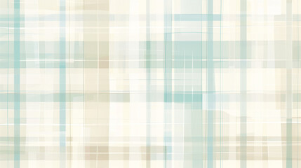 Light pastel tartan plaid texture with green and cream tones, evoking a fresh and timeless countryside style.