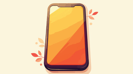 Cute and Simple Cartoon Style Cell Phone Illustration