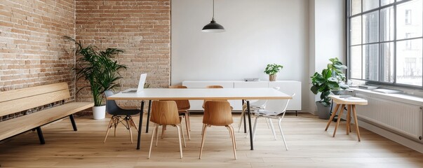 Creating a modern minimalist office space for startups in flexible environments