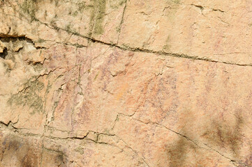 The natural texture of the rock