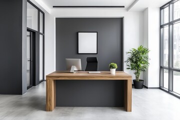 Creating a modern minimalist office interior urban workspace design showcase minimalist environment focus on clean lines and flexibility