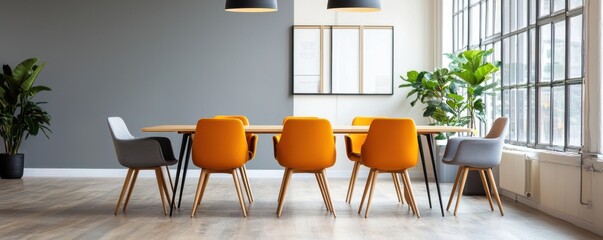 Enhancing team collaboration adaptable minimalist office zone modern interior flexible environment professional viewpoint conceptual design