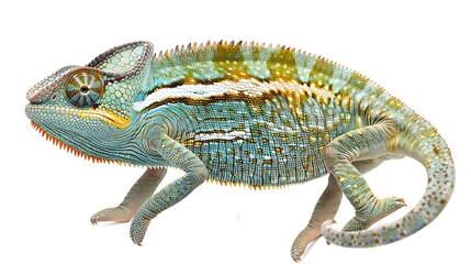 Obraz premium chameleon isolated on white background