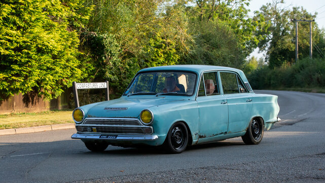 Old 1963 Ford Cortina, rusty and unrestored