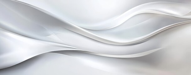 Obraz premium An exquisite white backdrop featuring a wavy design.