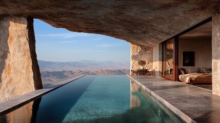 Luxury villa with infinity pool and countryside views