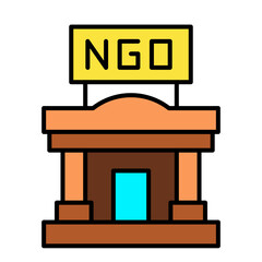 Non Goverment Organization Icon, NGO symbol