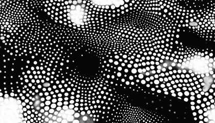 Fototapeta premium Black and White Dot Pattern