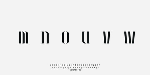 Alphabet Font Collection Classic and Modern Lettering Elegant Minimalist 