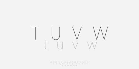 Alphabet Font Collection Classic and Modern Lettering Elegant Minimalist 