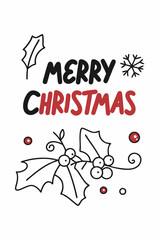 merry christmas lettering