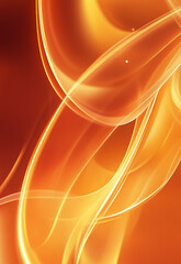 Fototapeta premium Abstract Orange and Yellow Swirling Background - Modern Design, Digital Art, Minimalist Wallpaper Orange and Saffron gradient background. PowerPoint and Business background 