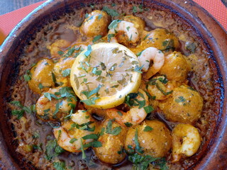Fish Ball and Shrimp Tagine