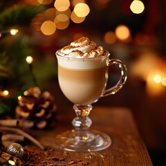 A depiction of the new season of Maue's drink at the cafe. In time for Christmas. 