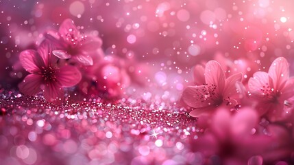 Pastel Pink Glitter Background
