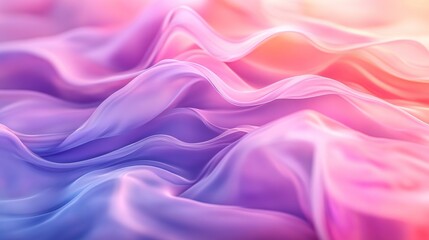 Obraz premium A soft, flowing fabric with rich pink and purple gradients, creating a dreamy and elegant visual texture.