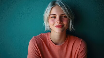 Obraz premium The Smiling Young Woman